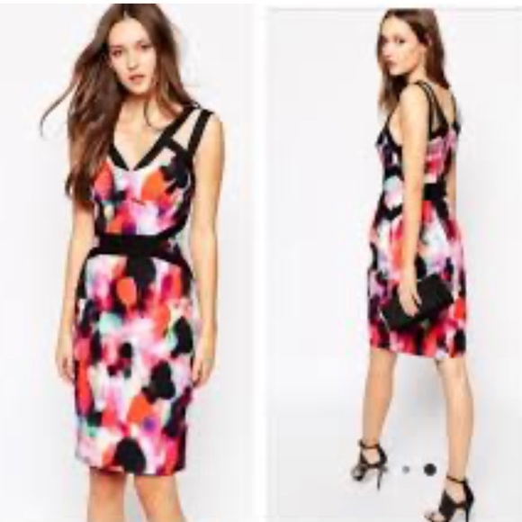 FRENCH CONNECTION Coral STRAPPY WOMANS DRESS NWT SIZE 10 - Picture 3 of 9